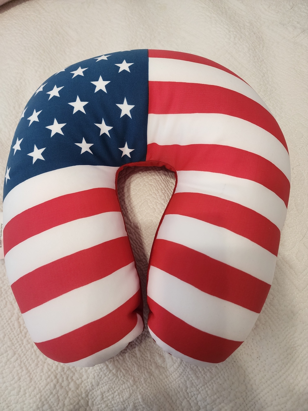 American Flag Neck Pillow - Red, White & Blue Travel Support